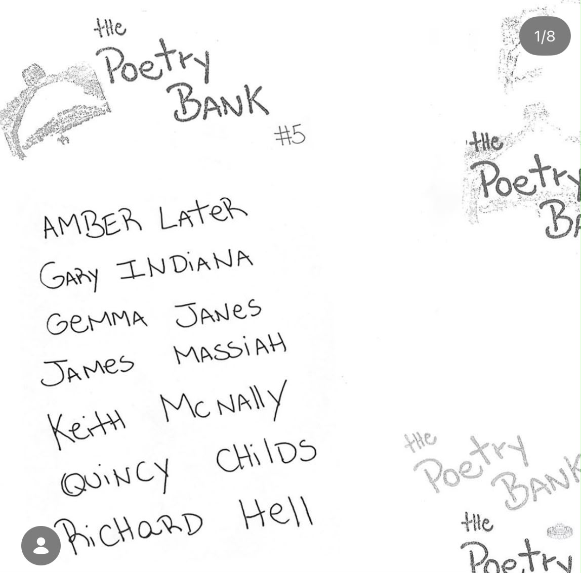 The Poetry Bank No. 5, contributor list